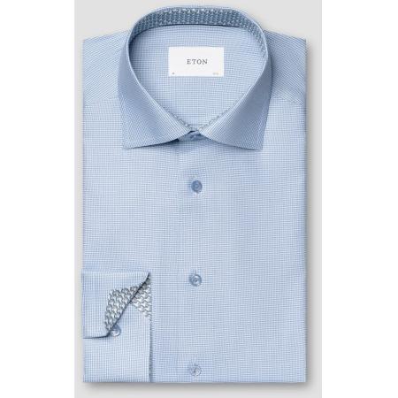 ETON Overhemd lichtblauw, Effen