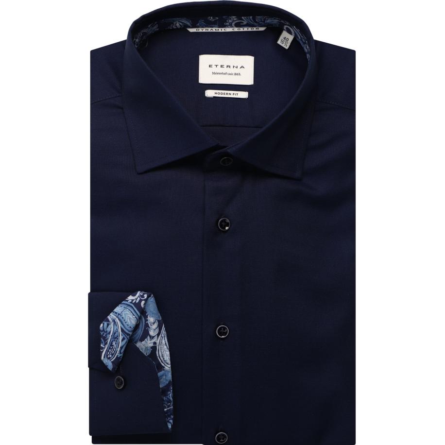 ETERNA Overhemd ML6 (vanaf 68 CM) marine Blauw