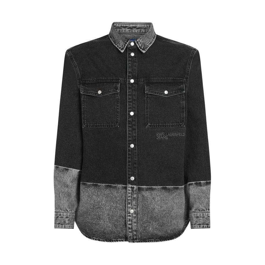 Karl Lagerfeld KARL LAGERFELD JEANS Overhemd zwart / zwart gemêleerd -