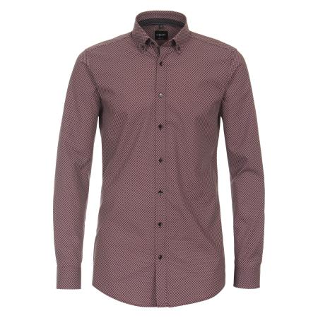 Venti Overhemd rood, Bedrukt