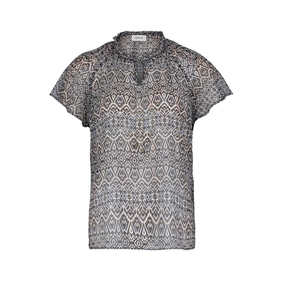 Cartoon Cartoon Blouse donkergroen / zwart -