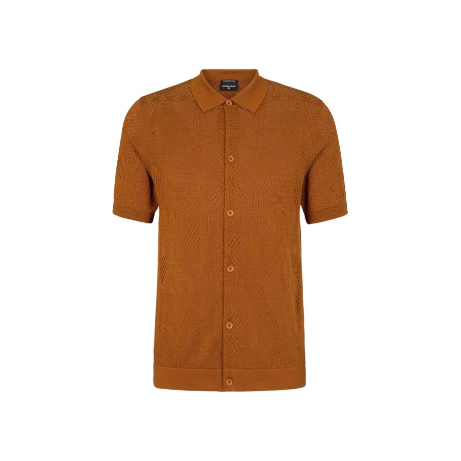 STRELLSON Overhemd Adrian cognac Bruin