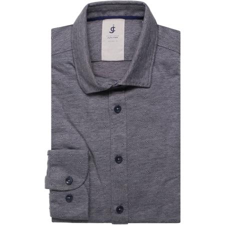 Jupiter Casual Overhemd marine, Effen