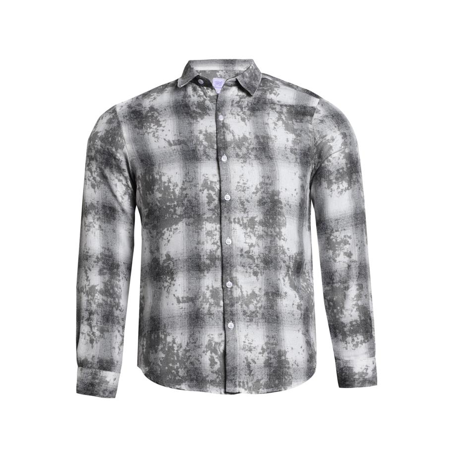 Campus Sutra Campus Sutra Overhemd Kinley grijs / offwhite -