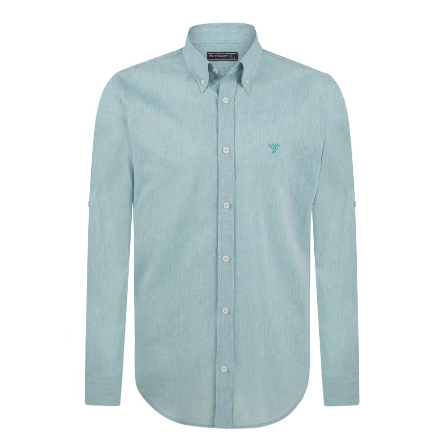 Felix Hardy Felix Hardy Overhemd cyaan blauw -