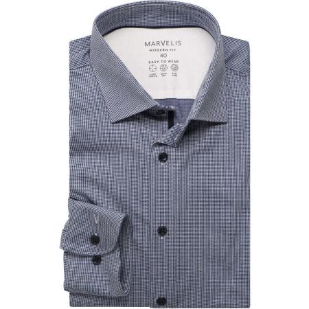 Marvelis Performance Overhemd marine, Faux-uni
