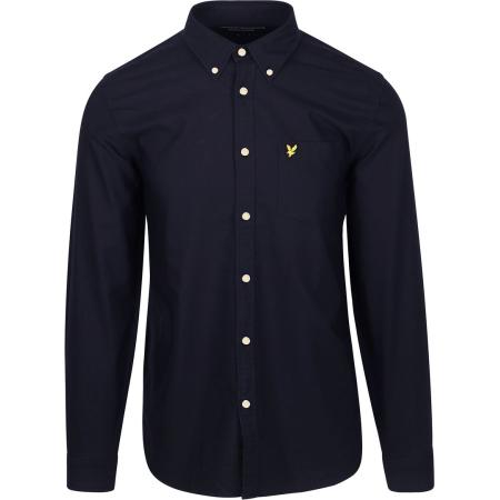 Lyle & Scott Shirt Plain Oxford Navy