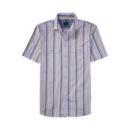 OLYMP Casual Overhemd Korte mouw groen