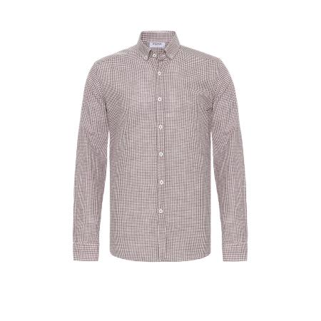 Moxx Paris Moxx Paris Overhemd donkerbruin / wit