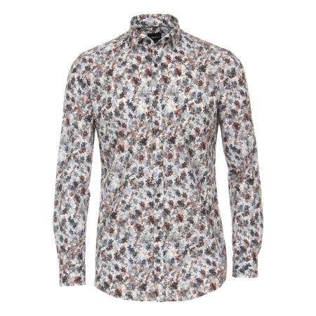 Venti Overhemd antraciet, Bedrukt