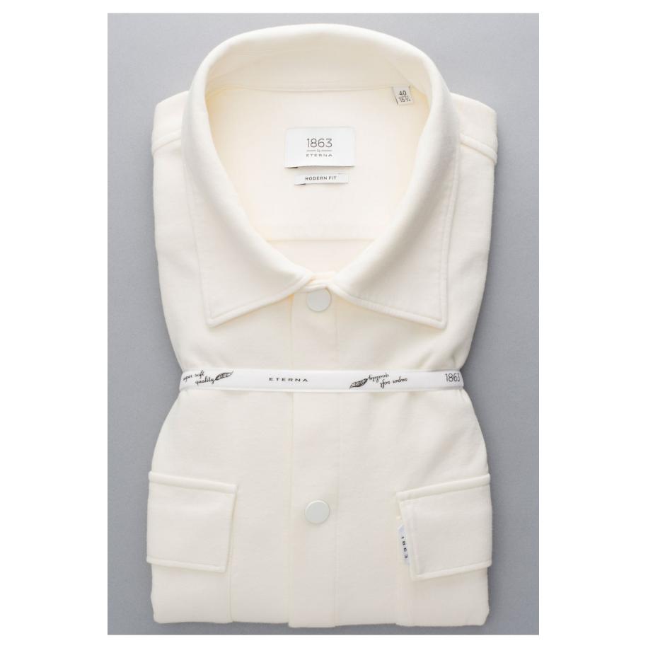 ETERNA 1863 Overshirt veelkleurig, Effen Bruin