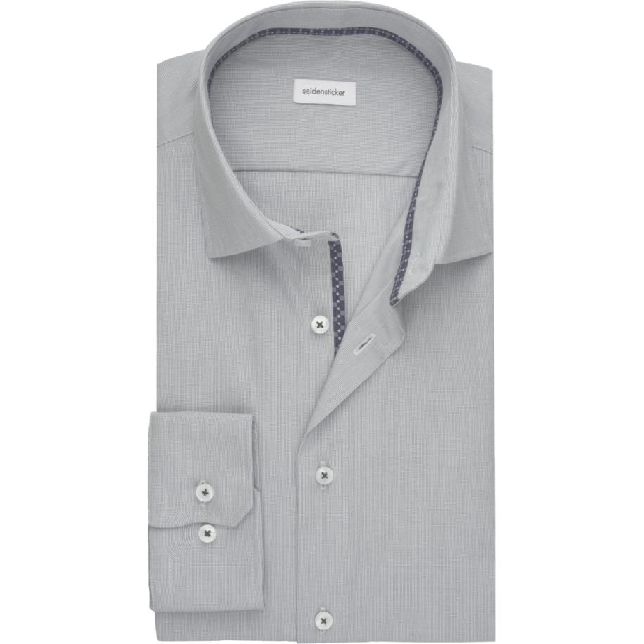 Seidensticker Overhemd groen, Gestructureerd Groen