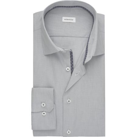 Seidensticker Overhemd groen, Gestructureerd