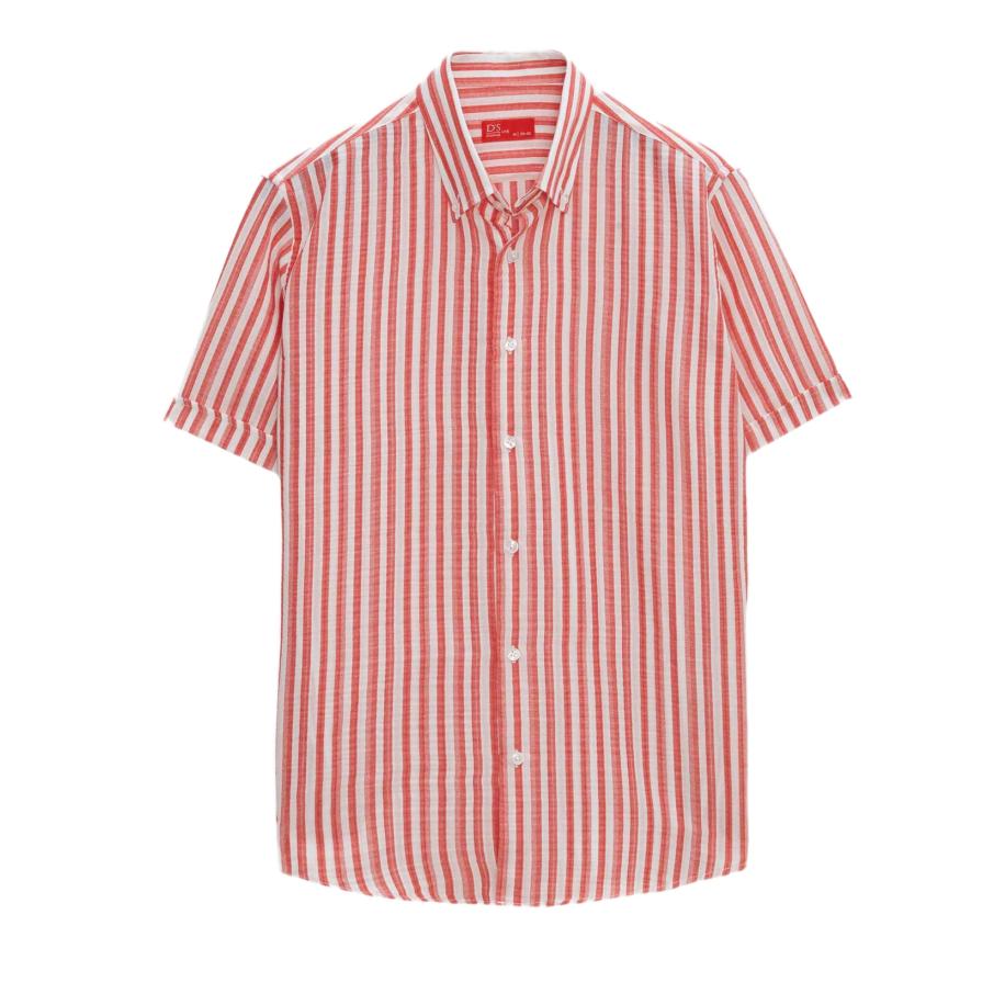 D’S Damat D’S Damat Overhemd watermeloen rood / wit -