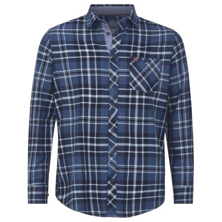 jan vanderstorm Jan Vanderstorm Overhemd Norsen lichtblauw / donkerblauw / zwart