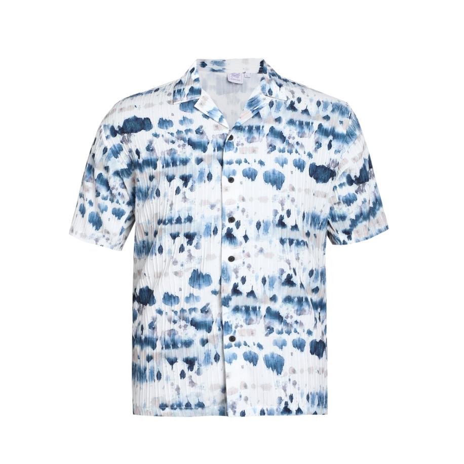 Campus Sutra Campus Sutra Overhemd Tamia saffier / wit -