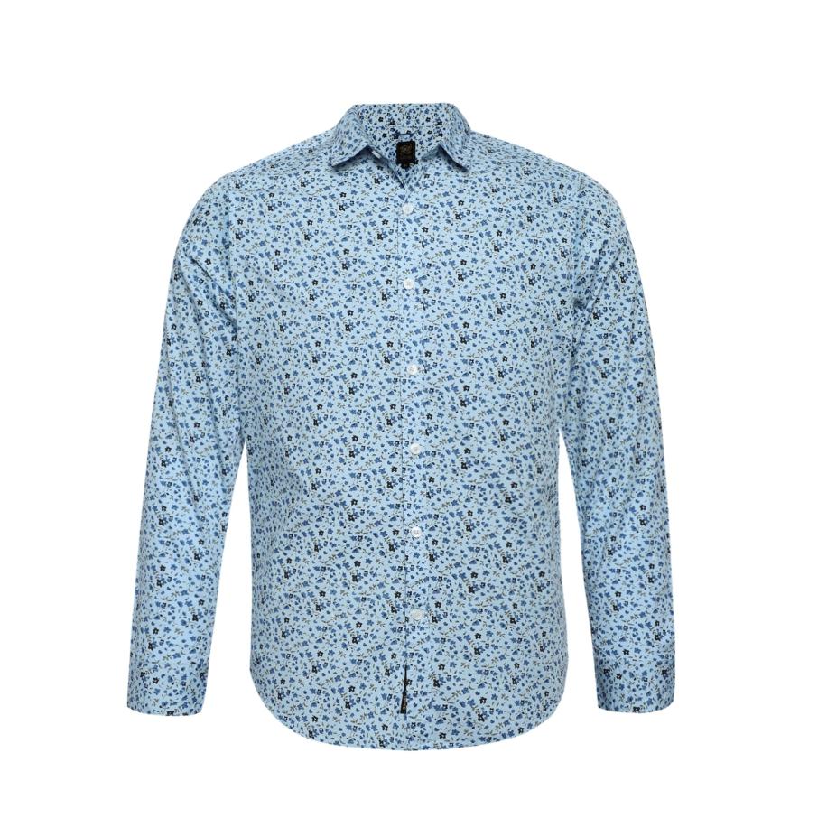 Campus Sutra Campus Sutra Overhemd Ashton blauw / navy / grijs -