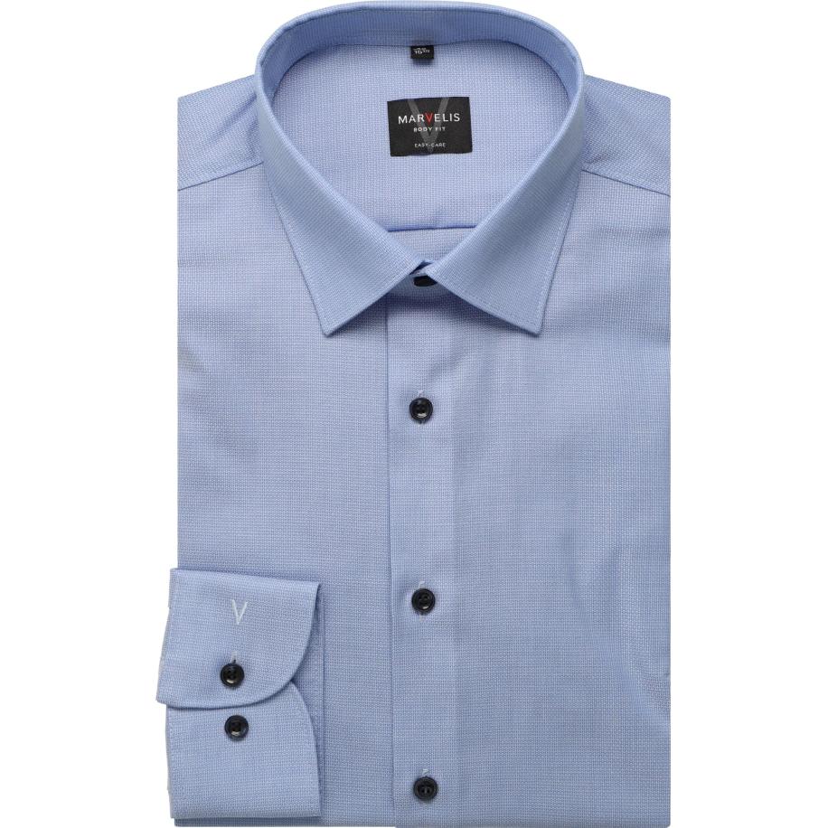 Marvelis Overhemd blauw, Faux-uni Blauw