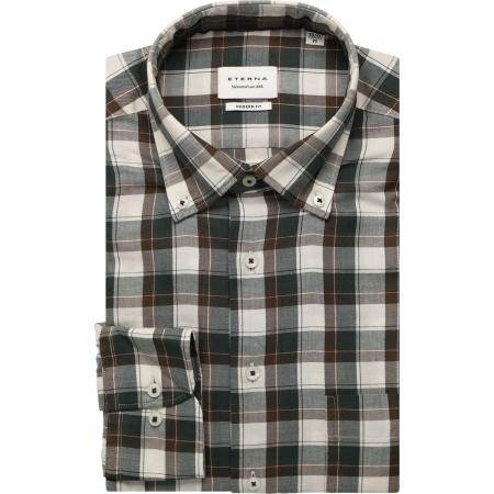 ETERNA Overhemd groen, Ruit