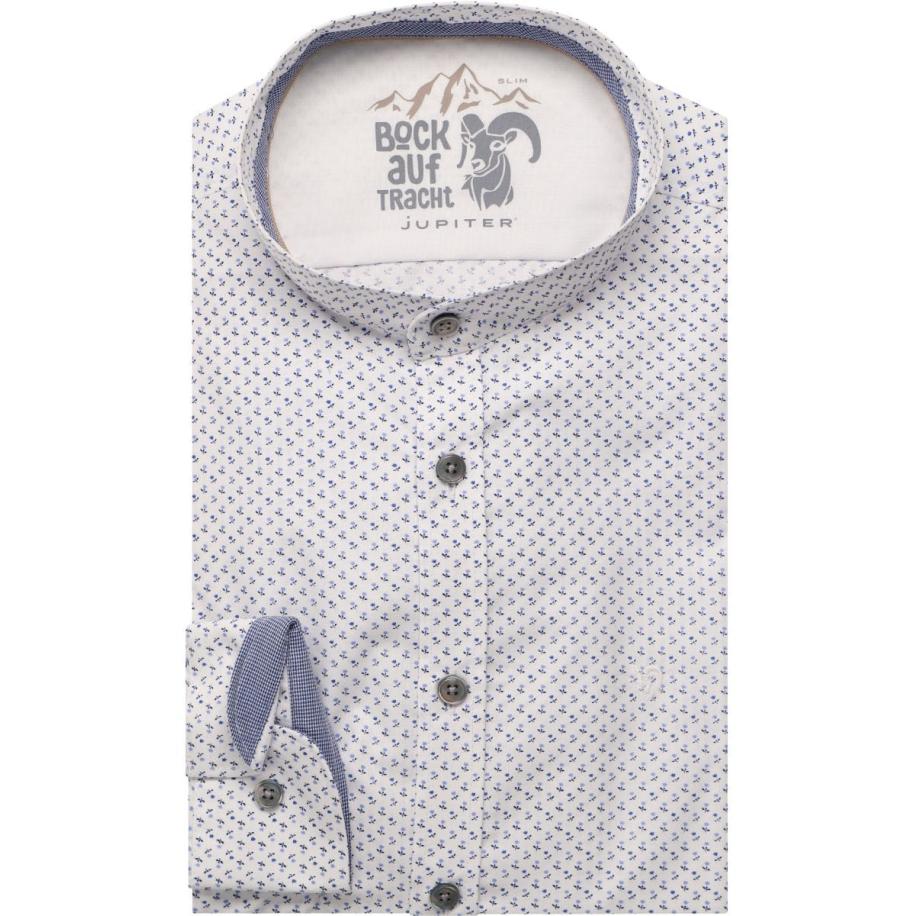 Jupiter Traditioneel overhemd lichtblauw, Motief Blauw