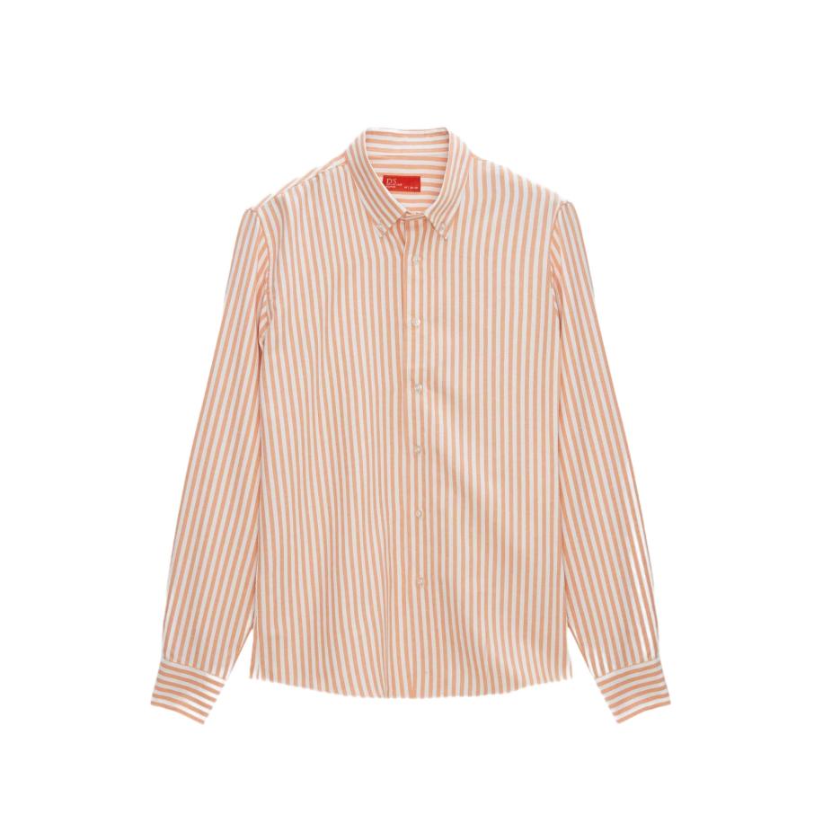 D’S Damat D’S Damat Overhemd abrikoos / wit -