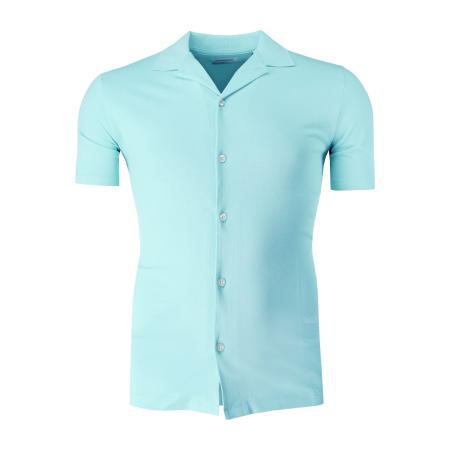 Lindbergh Overhemd Korte mouw lichtblauw