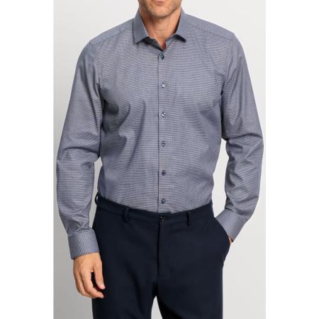 OLYMP Level Five Overhemd marine, Faux-uni