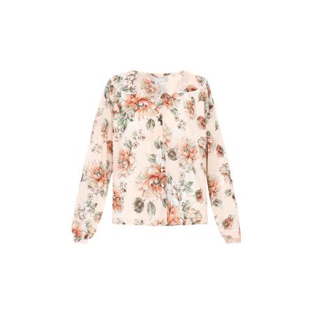 Usha Usha Blouse crème / jade groen / oranje