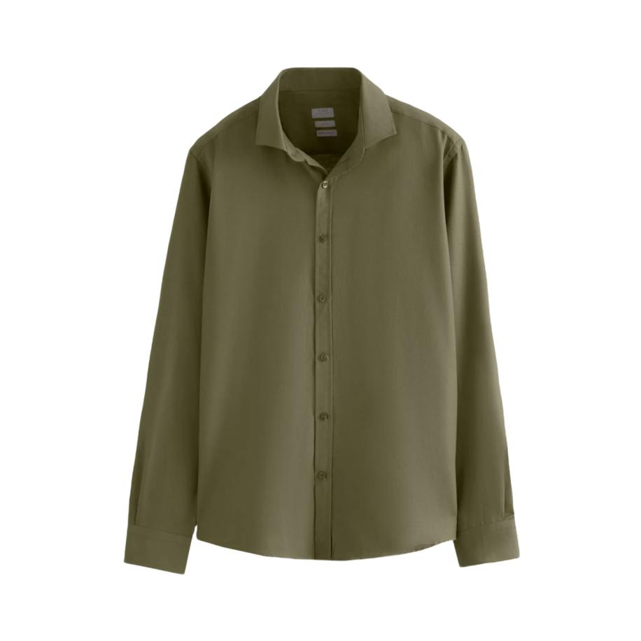 D’S Damat D’S Damat Zakelijk overhemd kaki -