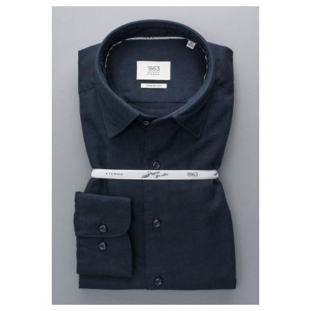 ETERNA 1863 Overhemd marine, Effen