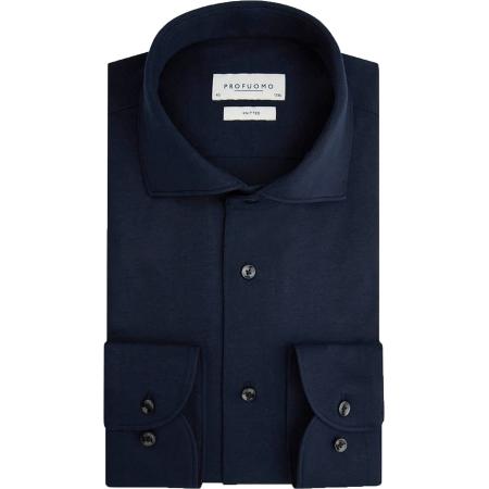 Profuomo Knitted Overhemd Navy