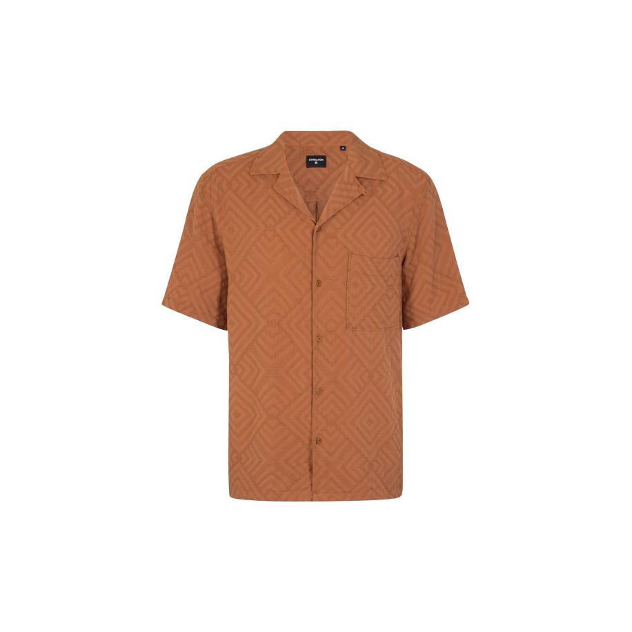 STRELLSON Overhemd Cisco cognac Bruin