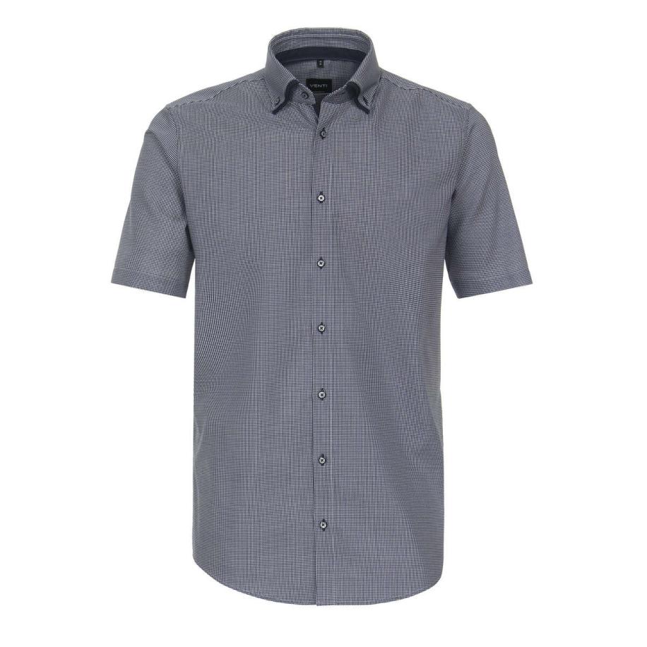 Venti Overhemd Korte mouw blauw Blauw