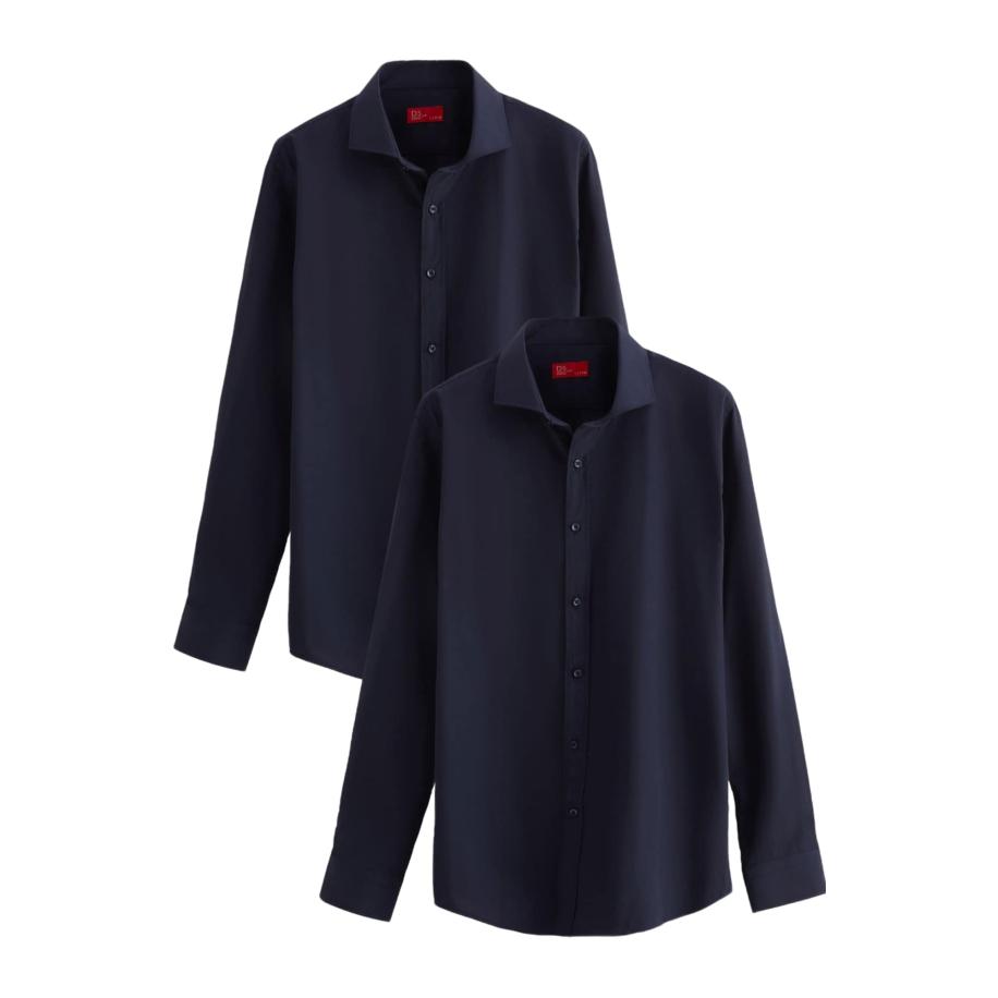 D’S Damat D’S Damat Zakelijk overhemd donkerblauw -