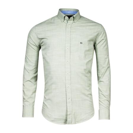 Giordano Overhemd groen, Melange