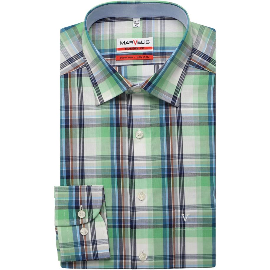 Marvelis Overhemd groen, Ruit Groen