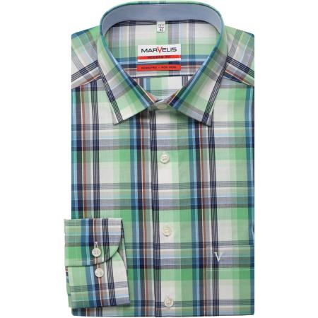 Marvelis Overhemd groen, Ruit
