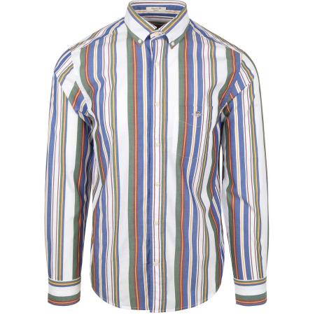 Gant Casual Overhemd Streep Multicolour