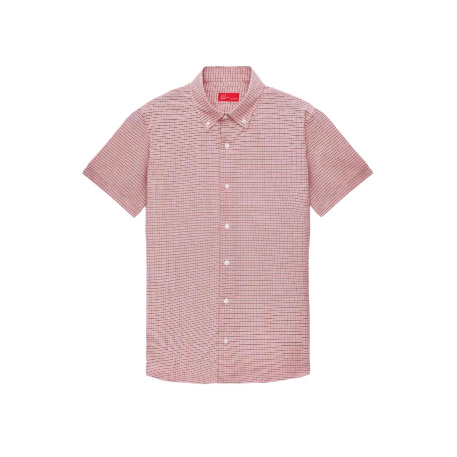 D’S Damat D’S Damat Overhemd pastelrood / wit -