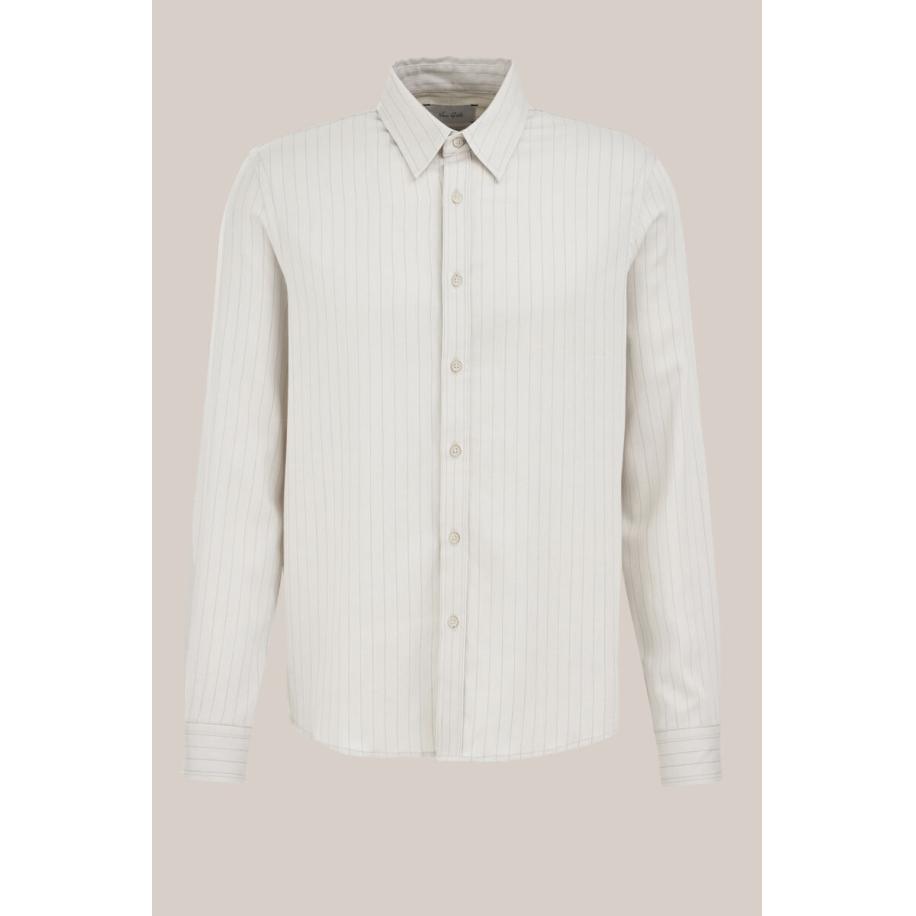 Van Gils heren soft-touch regular fit overhemd - Regular fit - Beige - Maat: XS Bruin