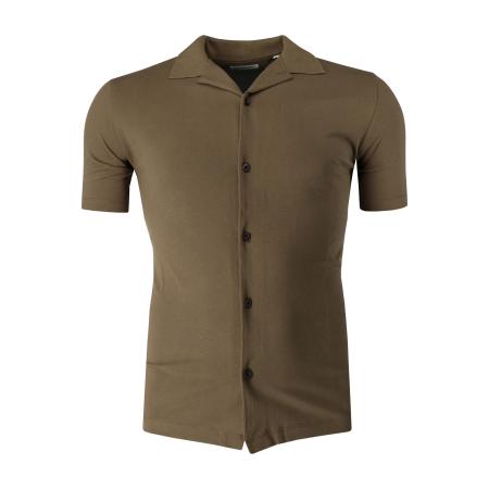 Lindbergh Overhemd Korte mouw bruin