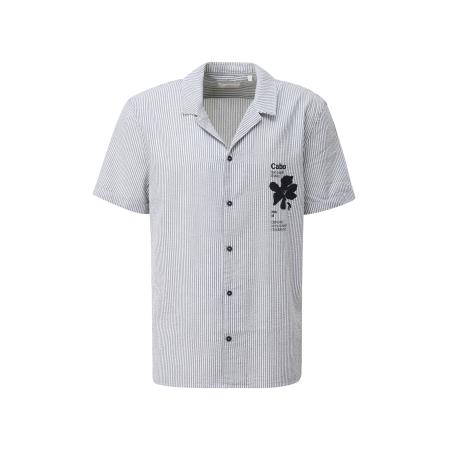 s.Oliver s.Oliver Overhemd marine / wit