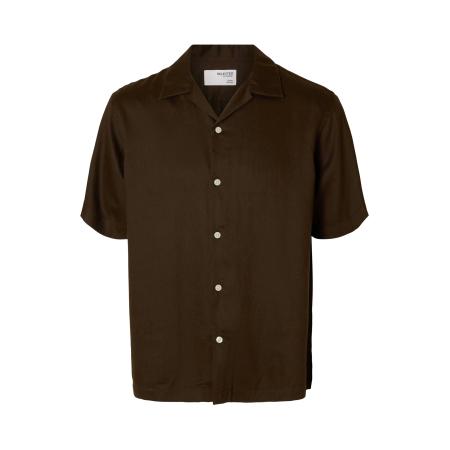 Selected SELECTED Overhemd SLHNoa donkerbruin