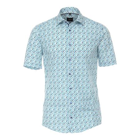 Venti Overhemd Korte mouw turquoise