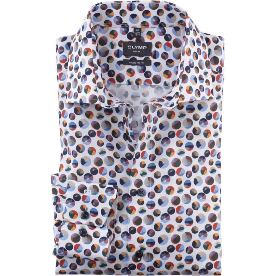 OLYMP Luxor Overhemd veelkleurig, Motief Multicolor