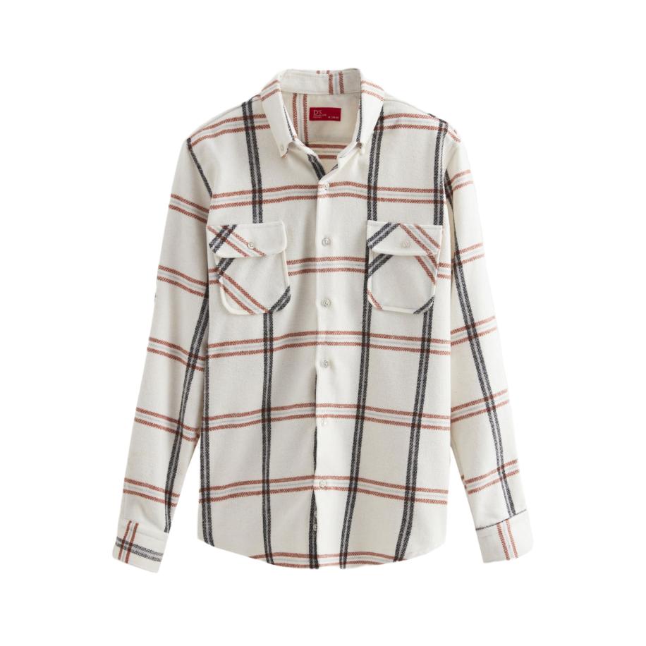 D’S Damat D’S Damat Overhemd bruin / zwart / wit -