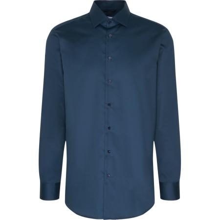 Seidensticker Overhemd blauw, Effen