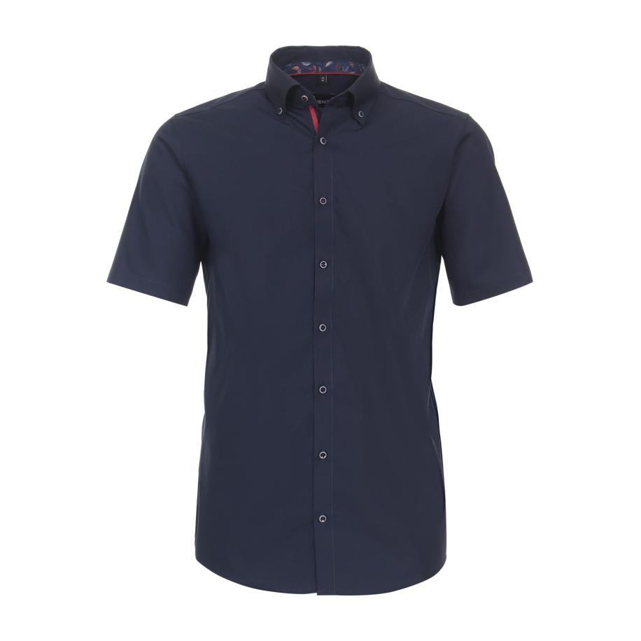 Venti Overhemd Korte mouw blauw Blauw