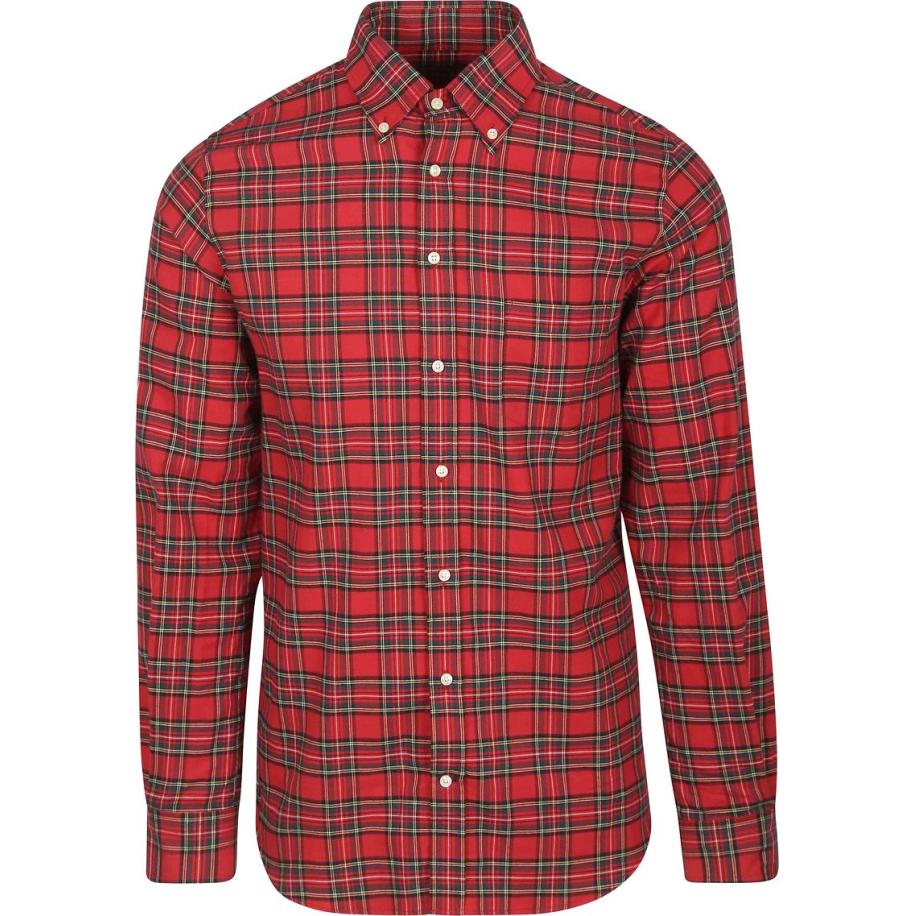 Steppin' Out Flanel Overhemd Ruit Rood Rood