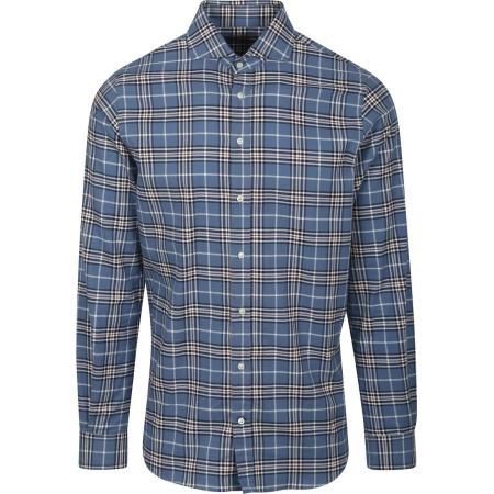 Steppin' Out Flanel Overhemd Ruit Blauw
